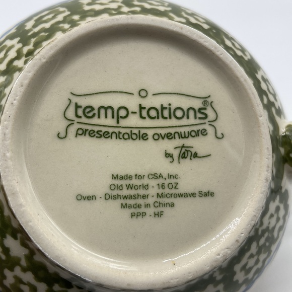 Temp-Tations by Tara Soup Bowl Larger Mug and 10.5 inch Round Tray - Picture 11 of 16